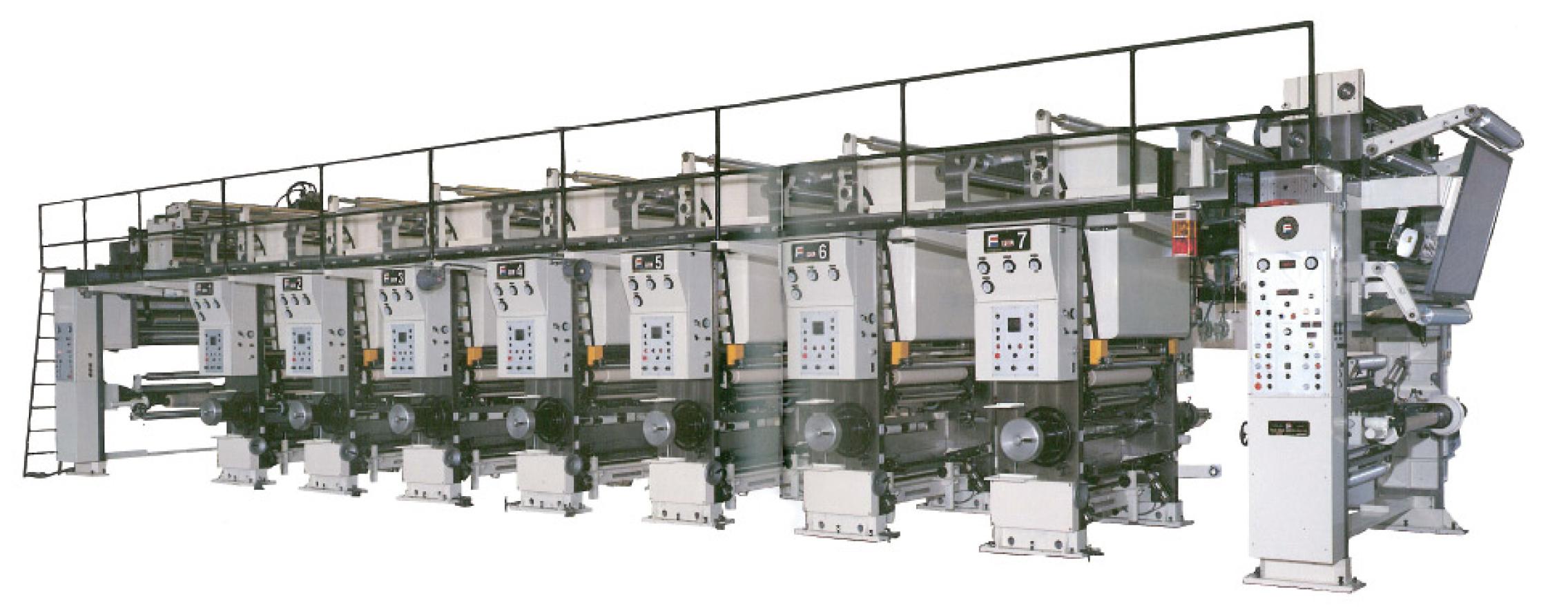 複数のユニットからなる大型印刷機。